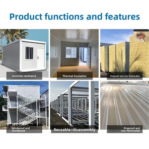 40ft Uitbreidbaar Prefab <span class=keywords><strong>Container</strong></span> Kantoorgebouw Met Toilet Modulair Opvouwbaar Ontwerp Milieuvriendelijke Stalen Structuur Voor Hotelgebruik - Product Image 5