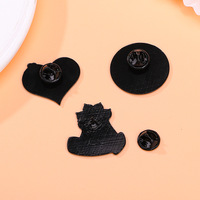Broche chat dessin animé créatif personnalisé mignon rose amour chat griffes Couple sac à vêtements étudiant badge broche pour cadeau