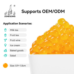 En gros Halal 3,2 kg Billes de tapioca éclatantes saveur mangue, ingrédients pour sirop, additifs sucrés pour Bubble Tea et Thé au lait, 4 barils - Product Image 2