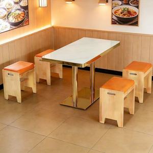 Table de salle à manger commerciale en pierre fritté<span class=keywords><strong>e</strong></span> avec bordure en alliage d'aluminium sur mesure pour restaurant, hôtel, <span class=keywords><strong>bar</strong></span>, cantine - Product Image 4