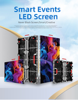Pantalla LED de Alquiler para Interiores METO P3.91, Pantalla LED HD para Escenarios, Video Wall LED Móvil, Pantalla LED Portátil