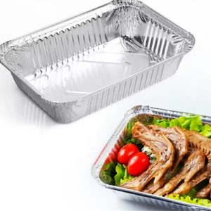 Hot Sales Rectangular Disposable Packing Box Aluminum <b>Foil</b> <b>Container</b> - Product Image 2