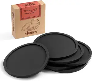 最佳价格防滑圆形可定制标志颜色尺寸环保耐用硅胶杯垫