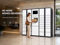 Casillero Inteligente para Paquetes para Apartamentos y Oficinas, Caja de Entrega Modular 2026 para Negocios de Alquiler - Armario de Almacenamiento de Autoservicio 24/7
