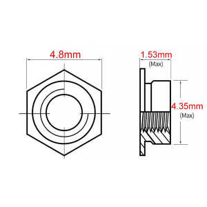 A2-70 hạt Thép không gỉ bán buôn Chất lượng cao bằng thép không gỉ hình lục giác tự Báo Chí clinching tuôn ra các loại hạt - Product Image 4