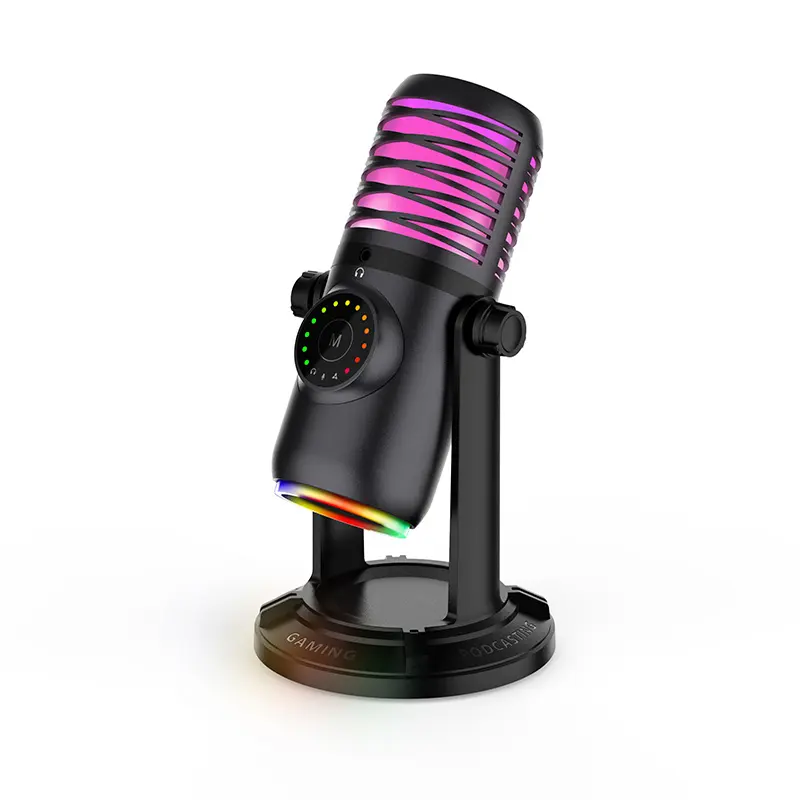 Kustomisasi pabrik mikrofon Usb permainan penangkap sensitif tinggi Podcasting kartu suara dengan pencahayaan Rgb untuk pecinta Game