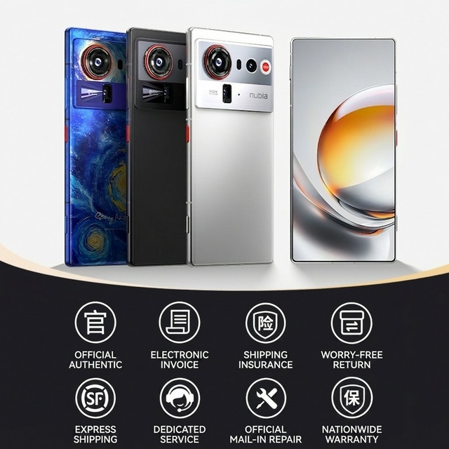 Nubia Z80 Ultra International Version of 5G AI Mobile Phone Unlocked Google Play Multi-language Fifth Generation Snapdragon8