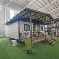 Maison conteneur préfabriquée de luxe, sécurisée, pliable et extensible, en acier étanche, design moderne, 20Ft 40Ft, type Granny Flat, Villa, Appartement