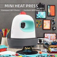 Mini presse à chaud manuelle pour vêtements, idéale pour les t-shirts, les sacs, les chapeaux - Parfaite pour les projets de personnalisation de noms et de logos