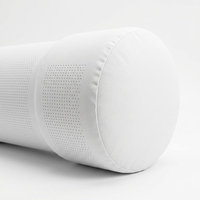 Conduit d'air rond perforé en tissu blanc pour l'alimentation en air des salles blanches industrielles