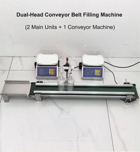 Máquina Llenadora de Líquidos con Cinta Transportadora de Una Cabeza, 1 Unidad Principal + 1 Transportador para Llenado de Botellas de Aceite, Agua, Jugo y Productos Químicos - Product Image 3