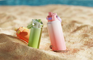 Nuova <span class=keywords><strong>Borraccia</strong></span> <span class=keywords><strong>Termica</strong></span> per Bambini in Acciaio Inox, Senza BPA, Antigoccia, Apertura con Un Solo Tocco, Rosa, Isolamento Sottovuoto, per il Ritorno a Scuola - Product Image 2