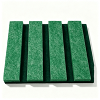 Panneau acoustique en bande de PET recyclé, 100% fibre de polyester, NRC 1.0, OEKO-TEX, isolation phonique moderne