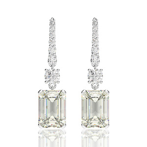 <span class=keywords><strong>Orecchini</strong></span> Pendenti da Donna OEM ODM <span class=keywords><strong>in</strong></span> Argento Sterling 925 Placcato <span class=keywords><strong>Oro</strong></span> con Zirconi, Gioielli Raffinati alla Moda <span class=keywords><strong>per</strong></span> Matrimonio 8*11mm - Product Image 1
