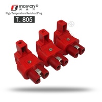 Konektor steker keramik Industri steker listrik logam bulat 2 Outlet AC standar nilai arus 32A T.805 steker