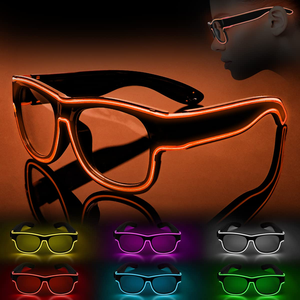 Nuevos Productos 2026, Gafas LED Multicolores Recargables por USB para Fiestas, con Logotipo Personalizado - Product Image 1
