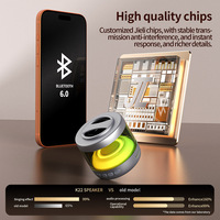 Haut-parleur Karaoké Portable Sans Fil à Succès avec Support Magnétique pour Téléphone, 2 Microphones, Éclairage LED RGB et Étanchéité BT