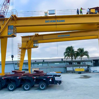 Grue à portique à double poutre de 5 tonnes, portée de 23 m, pour atelier d'assemblage industriel