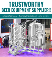 Équipement de brassage de bière commercial, système de micro-brasserie en acier inoxydable