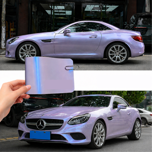 ฟิล์มไวนิลหุ้มรถสีเงินม่วงแฟนธอม PET เงาสูง 6.5 7.5 8.5 มิล ป้องกันรอยขีดข่วน เปลี่ยนสีได้ ซ่อมแซมตัวเองได้ พร้อมสติ๊กเกอร์ไล่อากาศ - Product Image 1