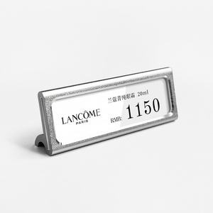 Soporte de pantalla LED metálico de un solo lado ajustable Etiquetas de cubo de números grandes para estantes de automóviles y supermercados - Product Image 3