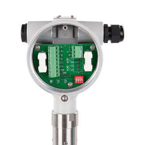 Débitmètre massique à section variable thermique 24VDC pour gaz N2 et air, en acier inoxydable SS304RN2, avec support OEM et connexion par insertion pour gaz sec - Product Image 1