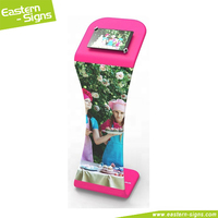 Support pour iPad sur pied, station de partage d'iPad, support de tablette en tissu tendu pour photomaton
