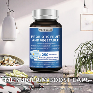 Kapsul probiotik tidak berbau mendukung Formula dukungan sayuran buah meningkatkan pencernaan - Product Image 3