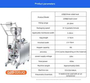 Machine <span class=keywords><strong>de</strong></span> remplissage automatique polyvalente pour plusieurs styles, type debout <span class=keywords><strong>ou</strong></span> couché, scellage trois côtés - Product Image 3