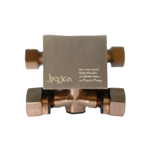 จานจ่ายน้ำมัน Jpq1 แบบ 1 ทางเข้า 4 ทางออก เกลียว 3/8 NPT สำหรับเครื่องปั๊มโลหะ - Product Image 1
