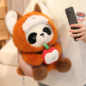 Lindo realista <span class=keywords><strong>Apple</strong></span> mapache Panda muñeca Animal <span class=keywords><strong>de</strong></span> peluche <span class=keywords><strong>de</strong></span> juguete transformación pequeño Panda <span class=keywords><strong>de</strong></span> peluche <span class=keywords><strong>de</strong></span> juguete para niños regalo - Product Image 3