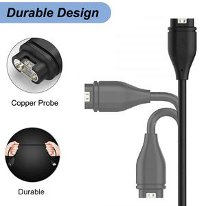 Cable de Carga Magnético USB de Repuesto para Reloj Inteligente, 1M de Longitud, 3.3 Pies, Color Negro, para <span class=keywords><strong>Garmin</strong></span> <span class=keywords><strong>Approach</strong></span> S10 S40 S42 S50 <span class=keywords><strong>S60</strong></span> S70 - Product Image 4