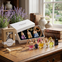 Diffuseur de parfum pour voiture à suspendre, flacon de parfum pour voiture, flacon de parfum suspendu pour voiture avec boîte