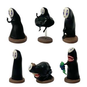 Juego de 6 Figuras de Manga de 4-7.5 cm, Estatuas de Dibujos Animados de El Viaje de Chihiro, Figura de Hombre Sin Rostro, Figura de Anime de PVC, Juguetes de Regalo - Product Image 2