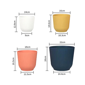 Maceta decorativa <span class=keywords><strong>de</strong></span> <span class=keywords><strong>plástico</strong></span> nórdico moderna al por mayor <span class=keywords><strong>macetas</strong></span> <span class=keywords><strong>de</strong></span> jardín <span class=keywords><strong>macetas</strong></span> <span class=keywords><strong>de</strong></span> interior y exterior - Product Image 3