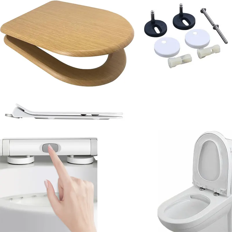 Slanke Wc Cover Abs Monoblok O Zetel Goud Wc Intelligente Draagbare Smart Deksel Goud Voor Schedel Pot Pan Water Closet sanitaire