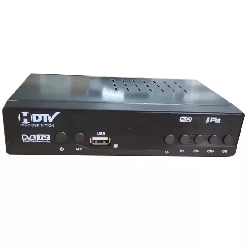 2023 Full Hd Set Top Box Digital H.265 Ontvanger Paneel Dvb T2 Tv-Ontvanger DVB-T2 Ip/Tv Decoder Set Top Box Lagere Prijs