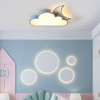 Lampu Plafon LED AMJ Gaya Modern Sederhana dengan Remote Control, Pemasangan di Permukaan untuk Ruang Tamu, Kamar Tidur, Ruang Belajar