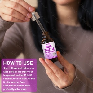 OEM/ODM liquido di supporto per la salute del fegato, 1000mg di cardo mariano 80% estratto di silimarina 250mg radice di dente di leone Extra - Product Image 6