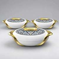 Ensemble de 3 casseroles isothermes robustes pour buffet, idéal pour le marché de la restauration nigériane, les hôtels aux États-Unis et les fêtes du Ramadan