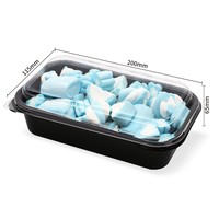 Approvisionnement d'usine boîte d'emballage alimentaire en plastique transparent scellé jetable récipient de pâtisserie de cuisson avec couvercle