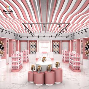 LED-Lit Makeup Kiosk for Skin <b>Care</b> & Beauty Products Display Shopping Mall Cosmetic Counter Display - Product Image 1