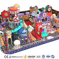 Ensemble de jeux d'intérieur personnalisé Aoleao avec toboggan, piscine à balles et zone de jeux interactive pour enfants, certifié CE TUV
