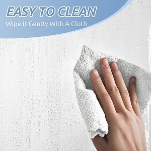 Heavy Duty Weighted Heavy Duty 8G 110GSM Cortinas de ducha de baño de plástico transparente Liner con 3 imanes 12 ganchos - Product Image 4