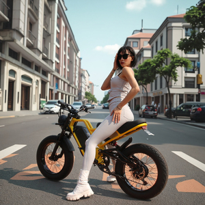 Bicicleta Eléctrica JYOP de Aluminio de 20 Pulgadas, Motor de 750W en la Rueda Trasera, Suspensión Trasera, Frenos de Disco, 7 Velocidades, 48V - Product Image 1
