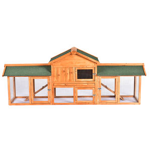 Maisonnette Moderne en Bois <span class=keywords><strong>pour</strong></span> Animaux de Compagnie, Respirante et Imperméable, Idéale <span class=keywords><strong>pour</strong></span> Lapins, Petits Animaux, Poulets, Canards - Écologique - Product Image 1