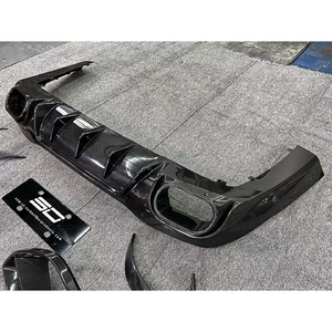 Kits de corps de diffuseur de lèvre avant en Fiber de carbone <span class=keywords><strong>s</strong></span>èche de Style B de haute qualité pour Be-nz <span class=keywords><strong>AMG</strong></span> GT63 - Product Image 2