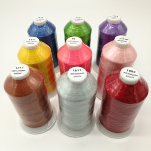 Độ bền cao 120D/2 100% polyester 5000m thêu chủ đề cường độ cao Màu thêu may Polyester chủ đề - Product Image 3