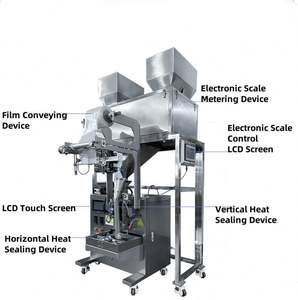 Máquina de Llenado Automático Vertical de Nitrógeno para Gránulos, Nueces, Bolsas de Cacahuetes, Alimentos, Palomitas, Dulces, Bayas de Goji, con Pesaje y Empaquetado - Product Image 2