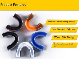 واقي فم رياضي جديد لكرة السلة والملاكمة مصنوع من مادة EVA للرجال والنساء لحماية الأسنان - Product Image 4